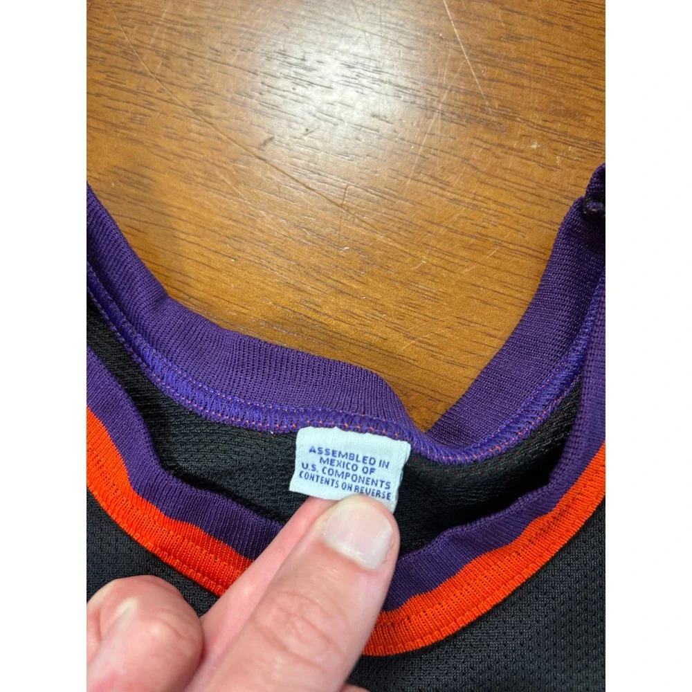 Champion Phoenix Suns Jersey Youth L 14-16 Black Charles Barkley 34 NBA